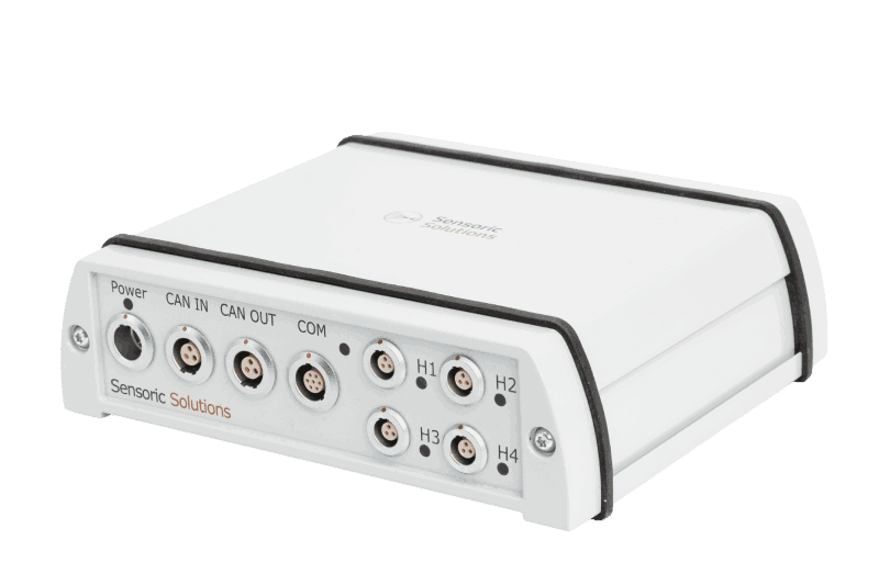 Front panel of the WVS integrator box showing CAN-FD and Ethernet interfaces